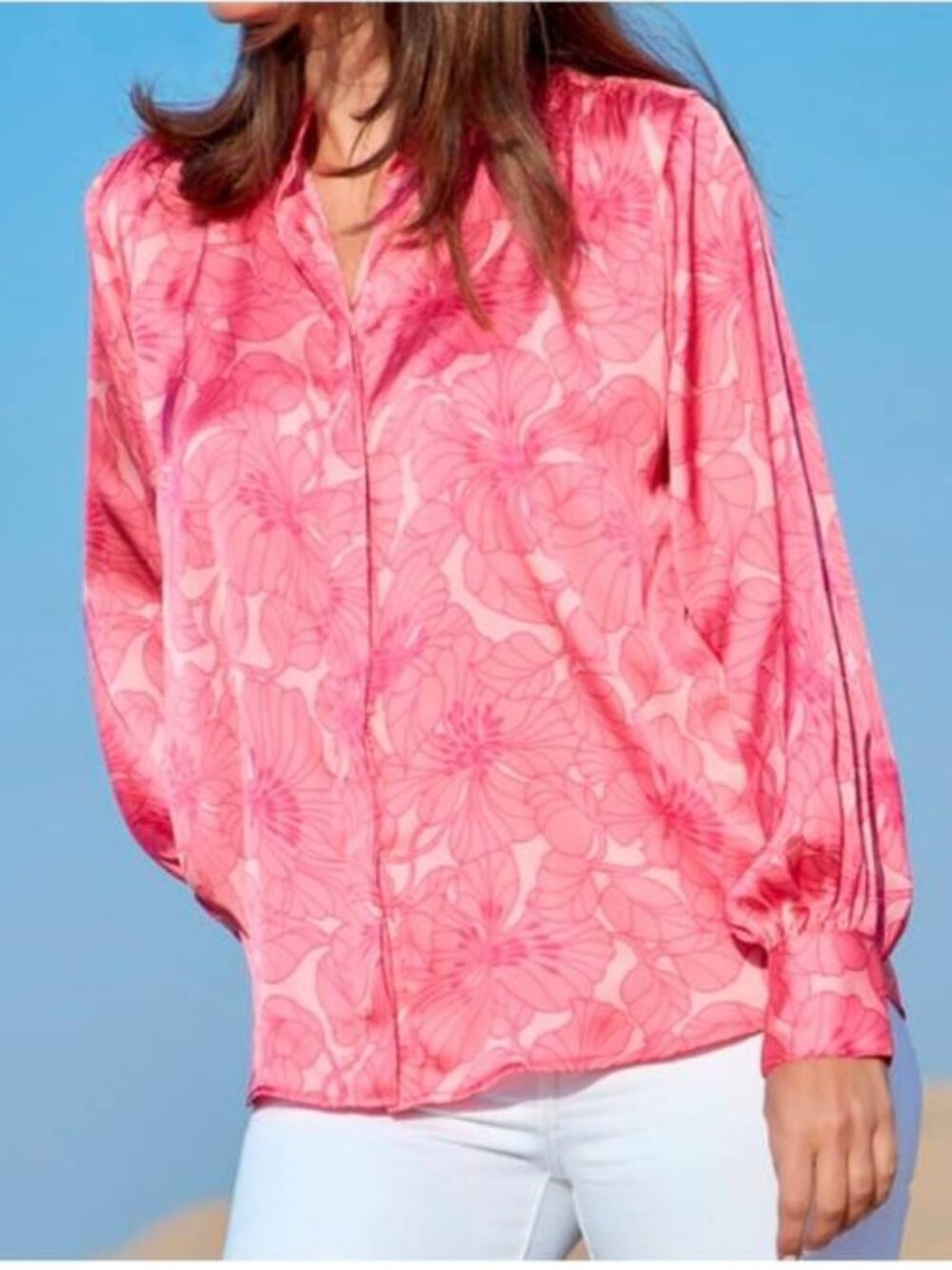 Karmamia Cornelia Shirt Silk Blouse – Gardenia Pink NWT Size Small - Picture 2 of 3